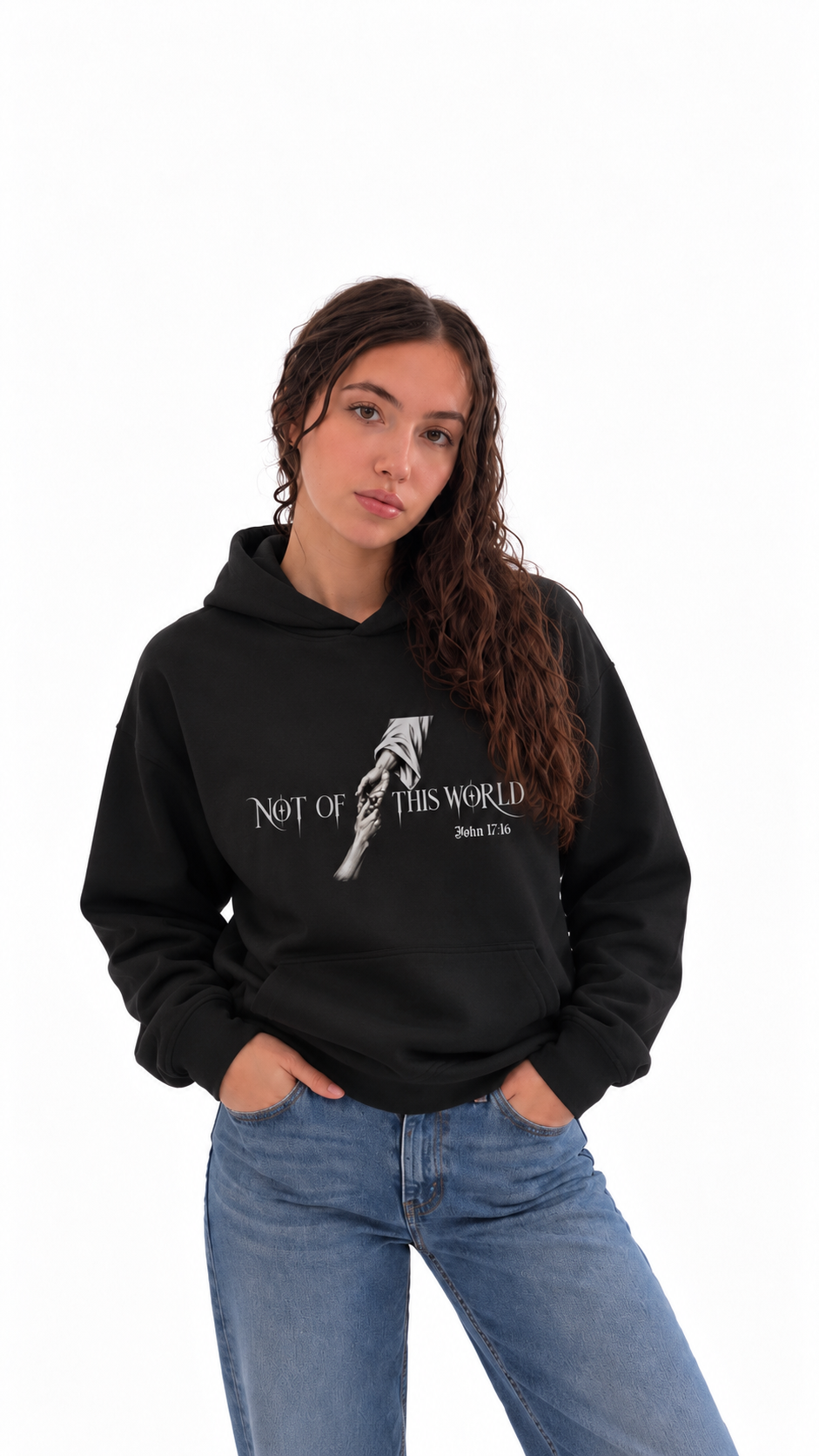 NOT OF THIS WORLD Unisex sculpted heavyweight hoodie
